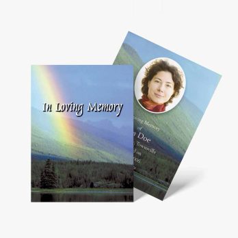 in loving memory funeral card template