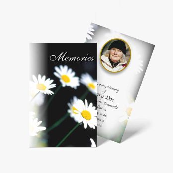 memorial card template