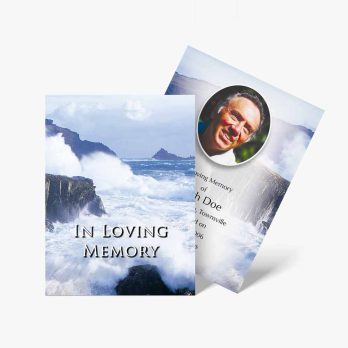 in loving memory memorial card template