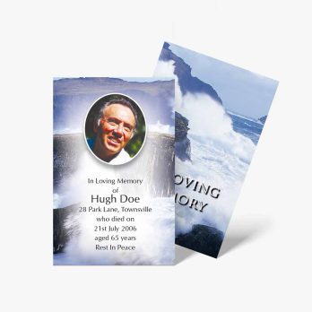 funeral card template