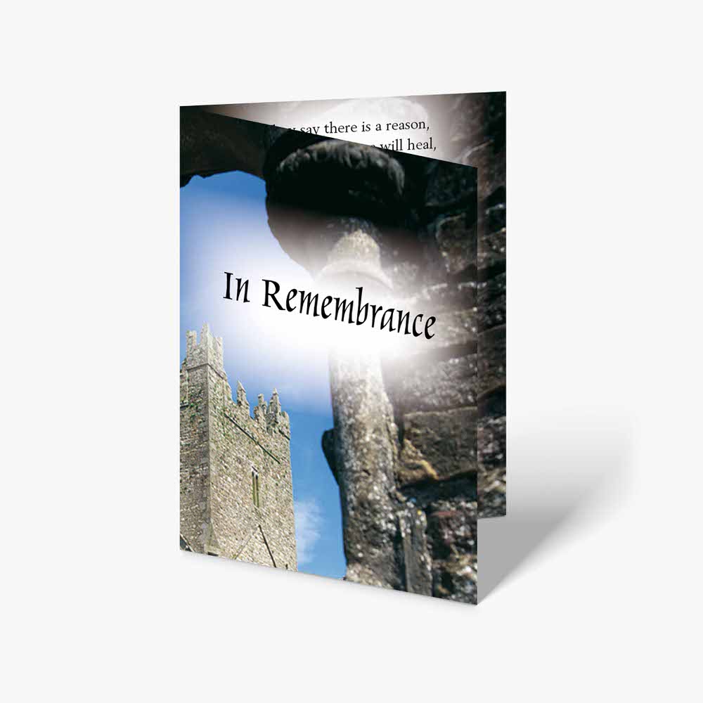 in remembrance - memorial card