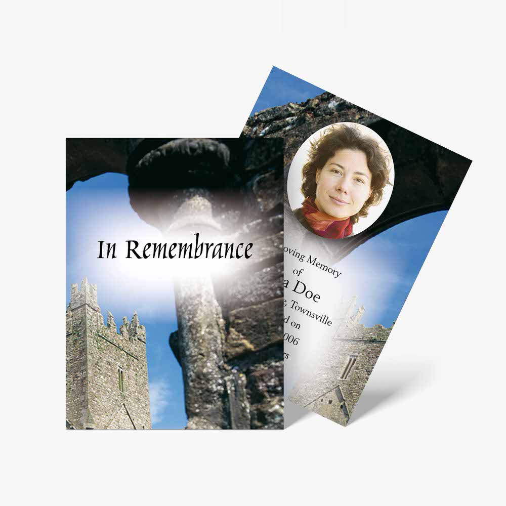 in remembrance memorial card