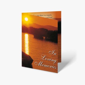 in loving memories - memorial card