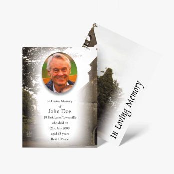 funeral card template