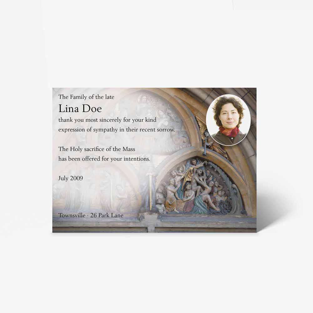 funeral card - the god of love
