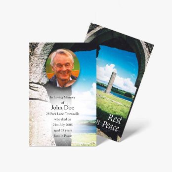 funeral card template