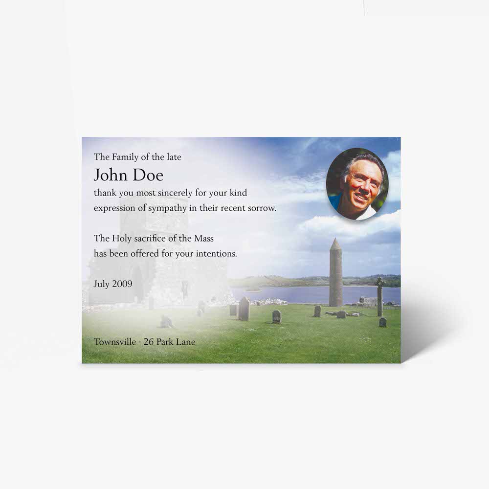 funeral card template