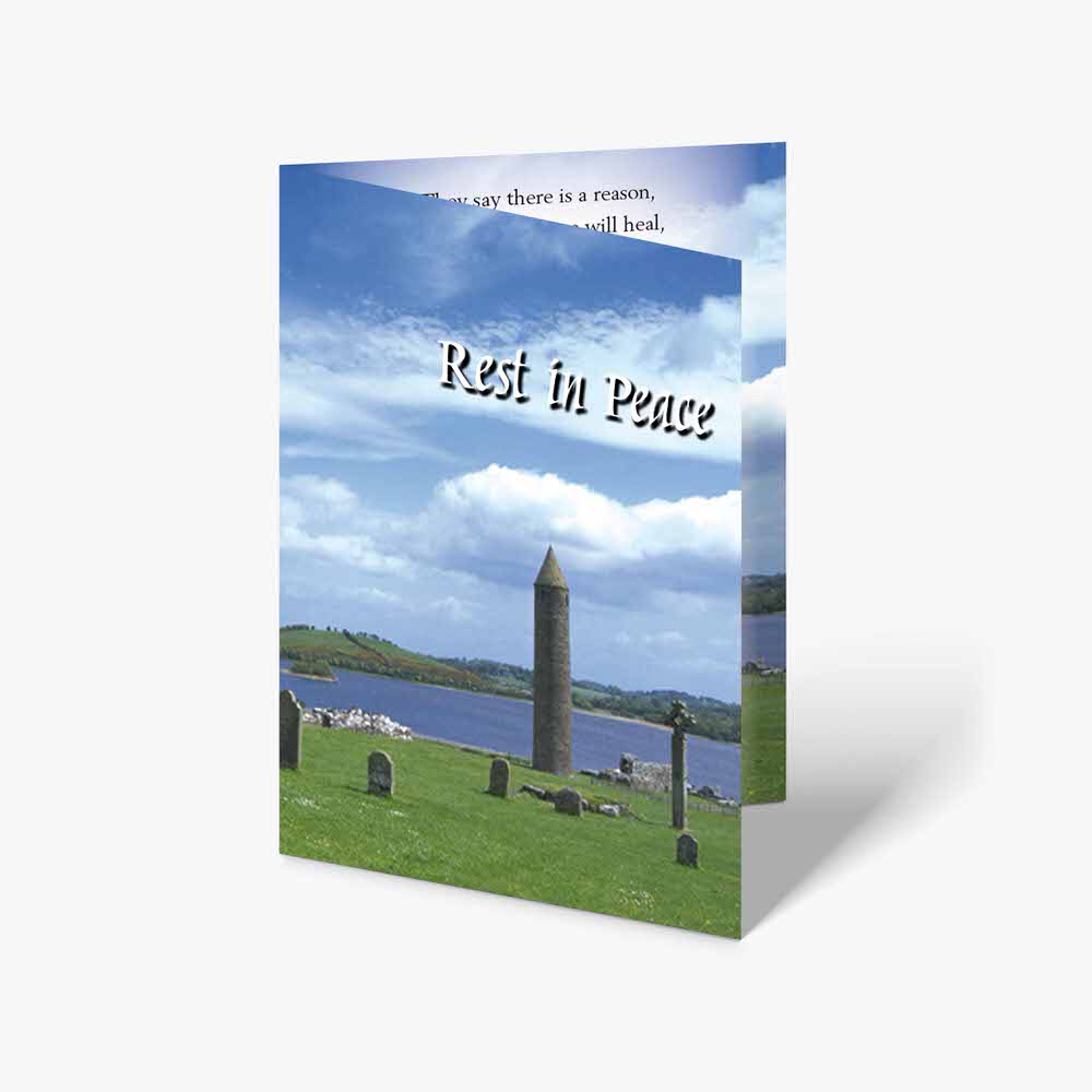 a post in peace greeting card