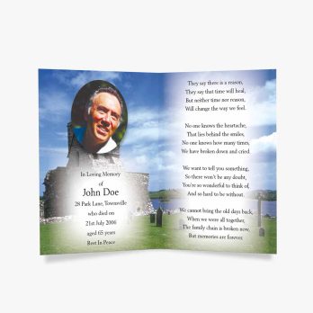 funeral program template - free download