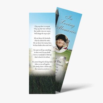 a bookmarks with a picture of a man on a golf course