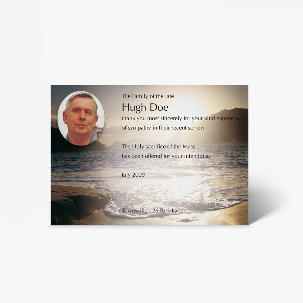 funeral card template high doe
