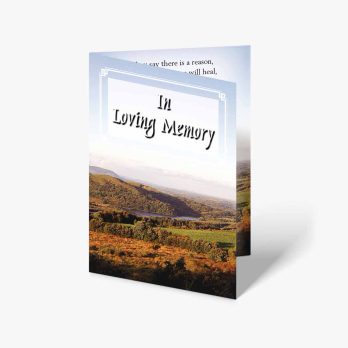 in living memory - funeral card