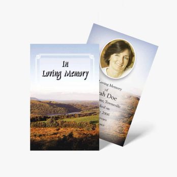 funeral card template