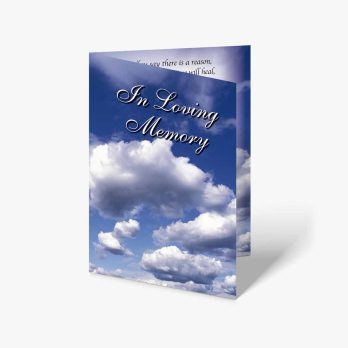 in loving memory funeral card