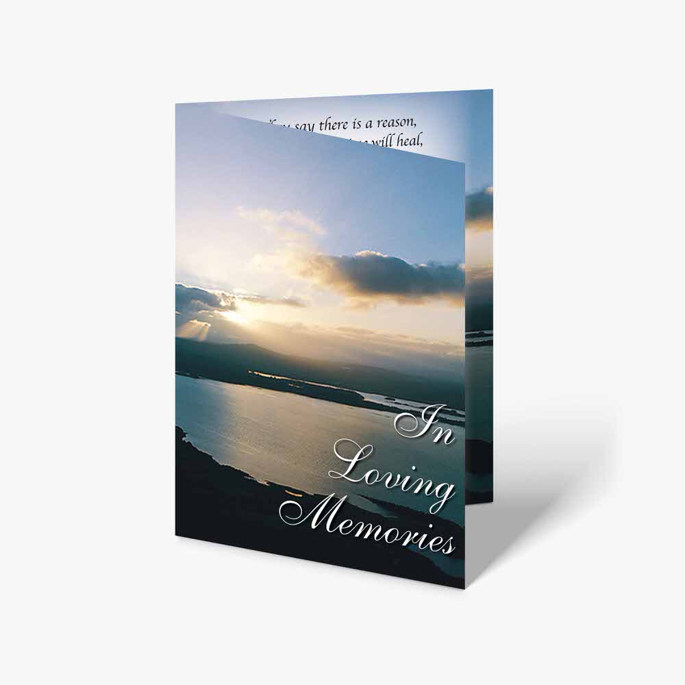 i'm loving memories - memorial card