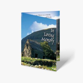 in loving memory - irish funeral card
