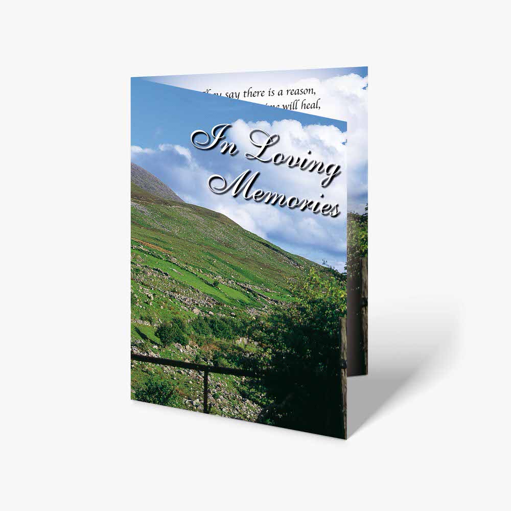 in loving memories - memorial card