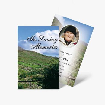 funeral card template