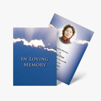 funeral card template