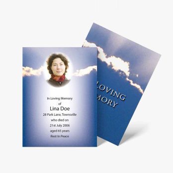 funeral program template