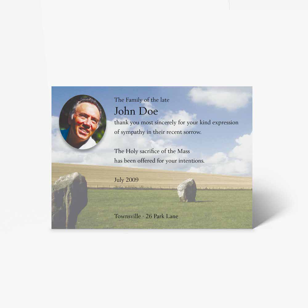 funeral card template - memorial card