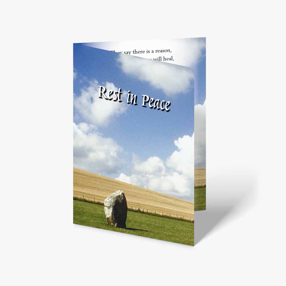 a post in peace greeting card