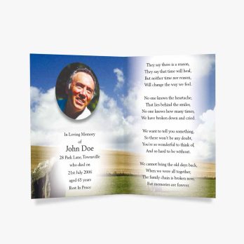 funeral program template - funeral program template