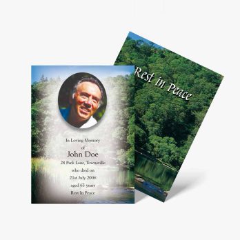 forest memorial cards