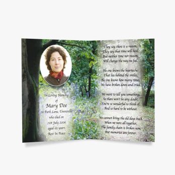 a personalised memorial book for a loved one