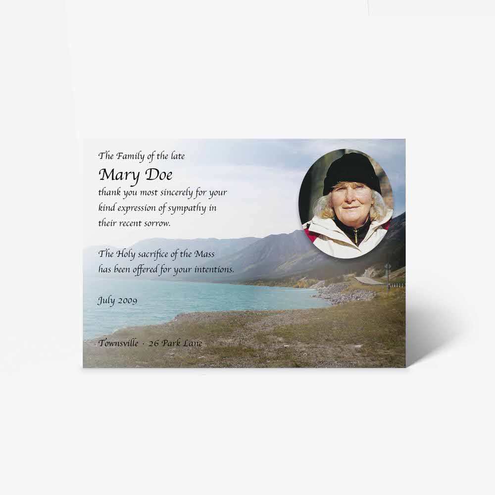 funeral card template