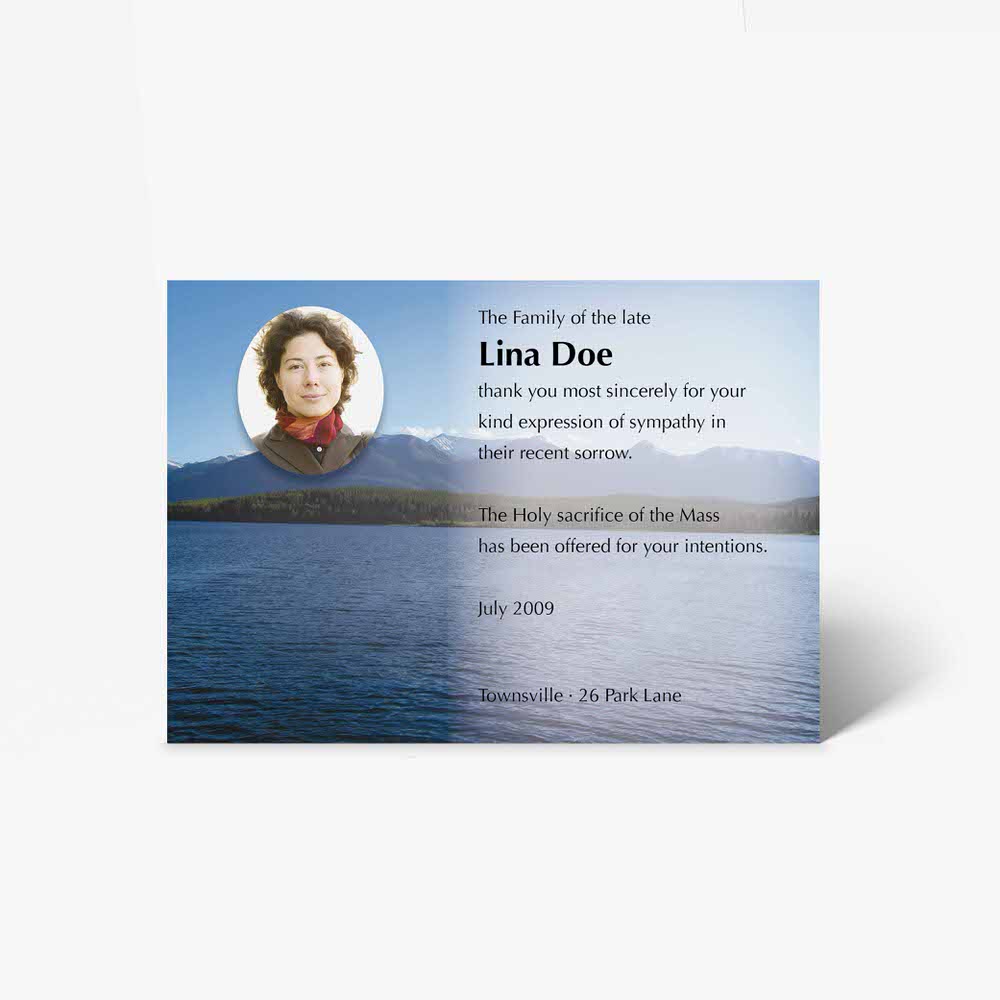 funeral card template