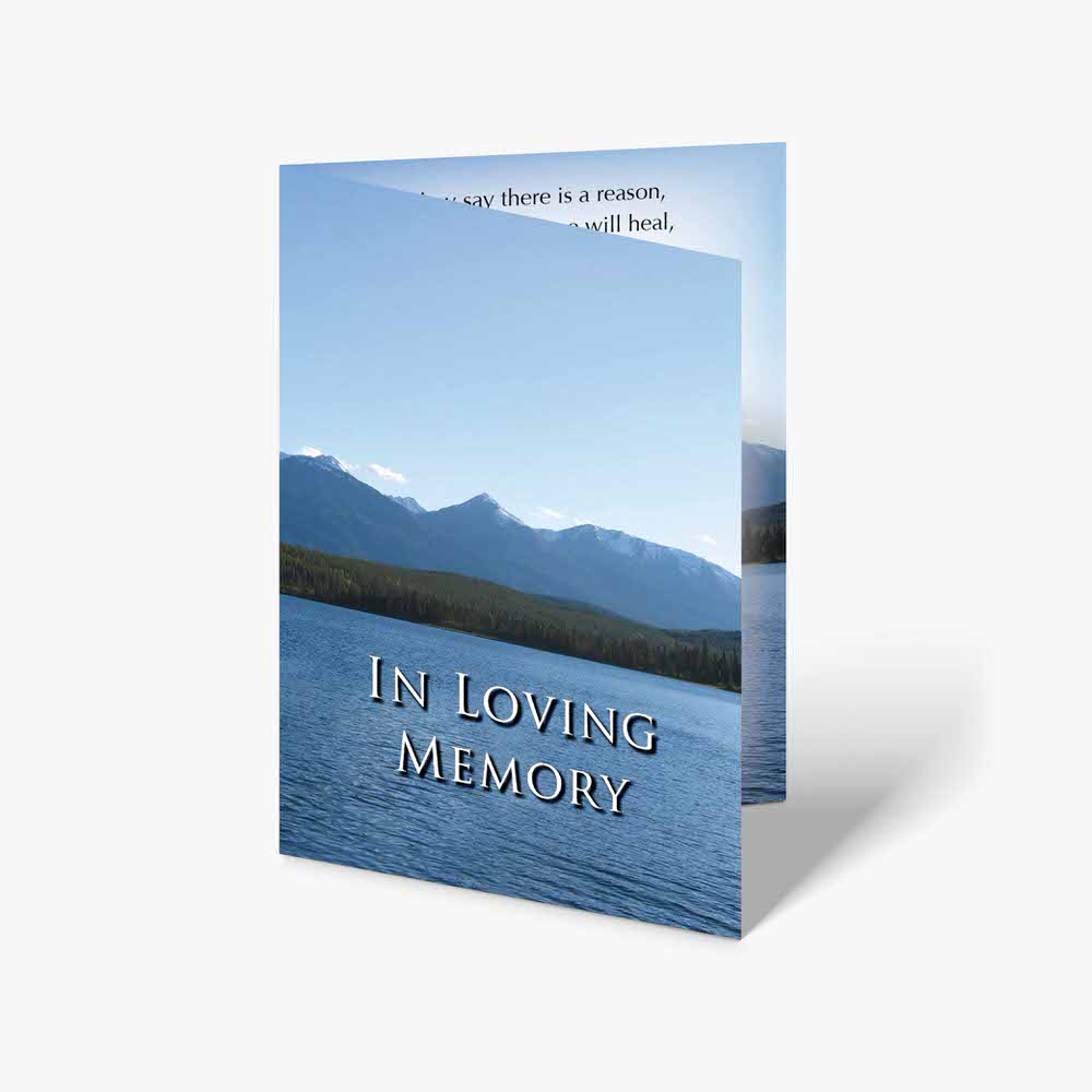 in loving memory memorial card