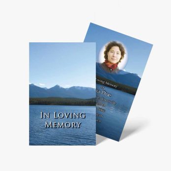 in loving memory memorial card template