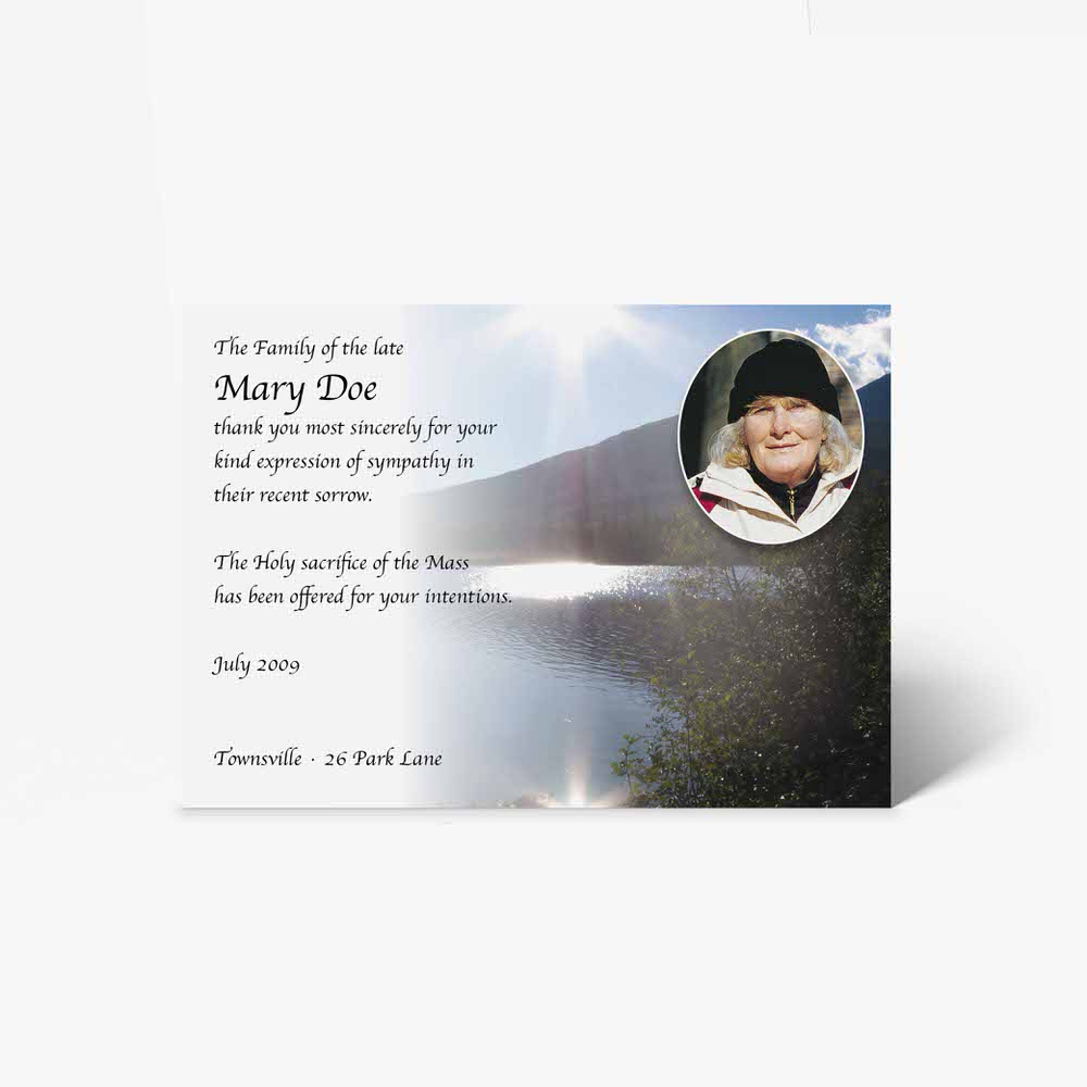 funeral card template