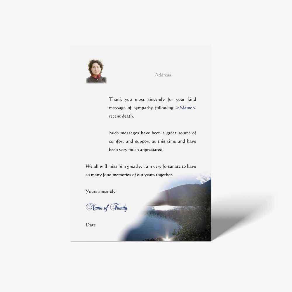 thank you letter template