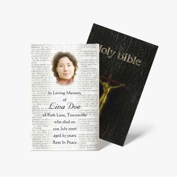 a memorial bible for a loved one