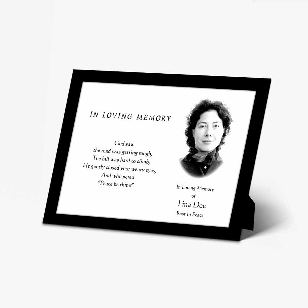funeral card - 1st living alive memorial card