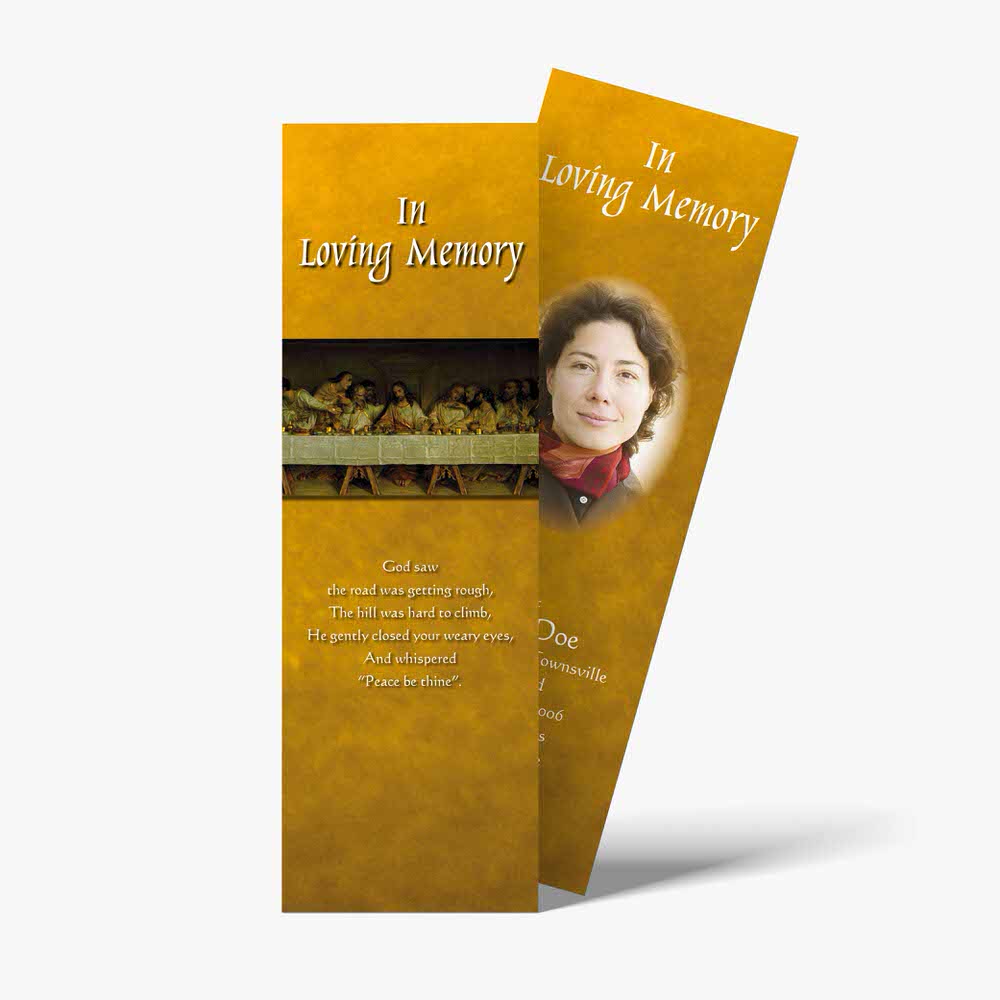 a bookmarks with a photo of a woman in a yellow dress