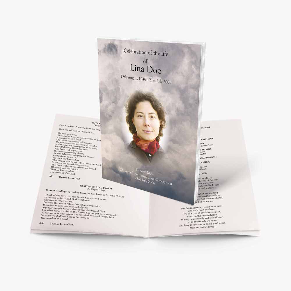 funeral program template - lisa dyer