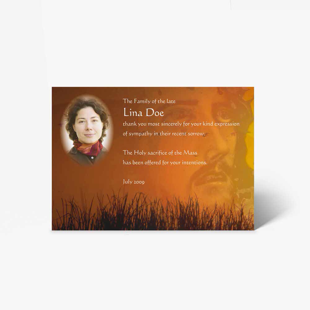 funeral card template - memorial card