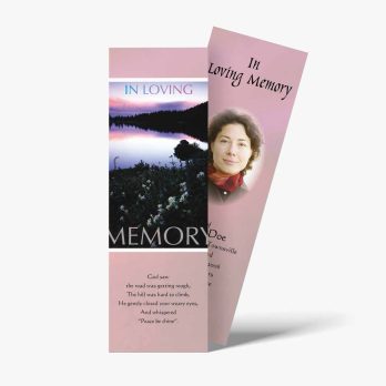 a bookmarks with a photo of a woman in a pink dress