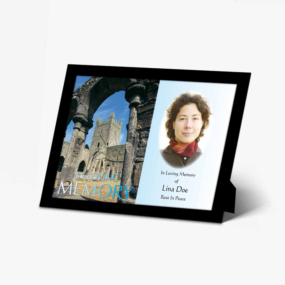 a photo frame with a picture of a woman