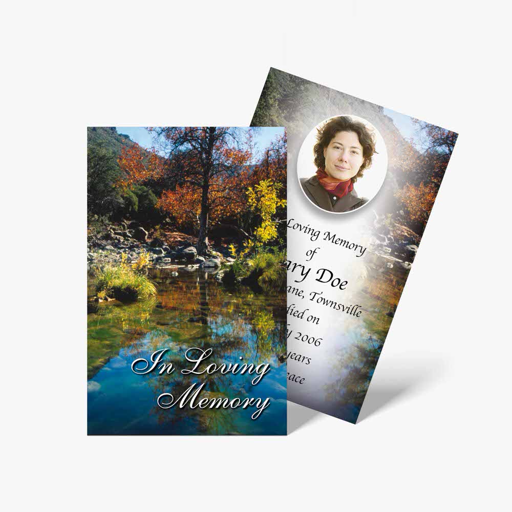 memorial cards for the living
