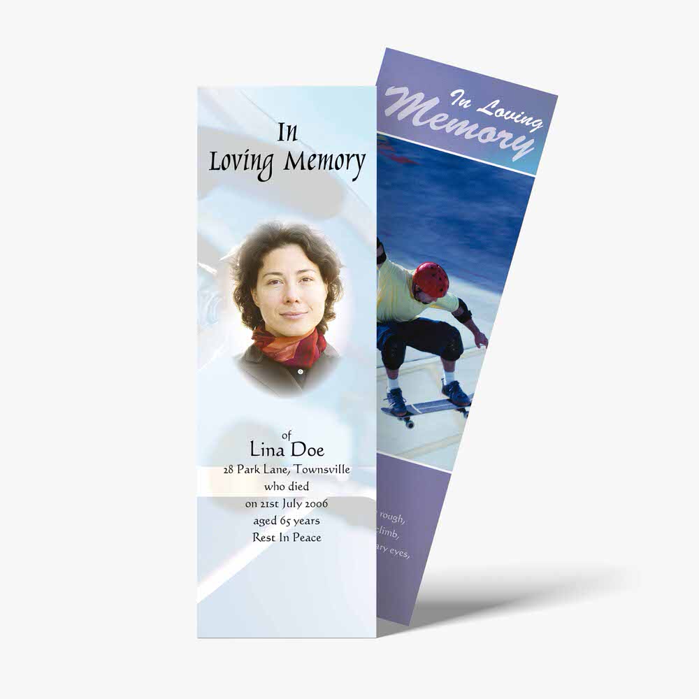 a bookmarks with a woman on skis