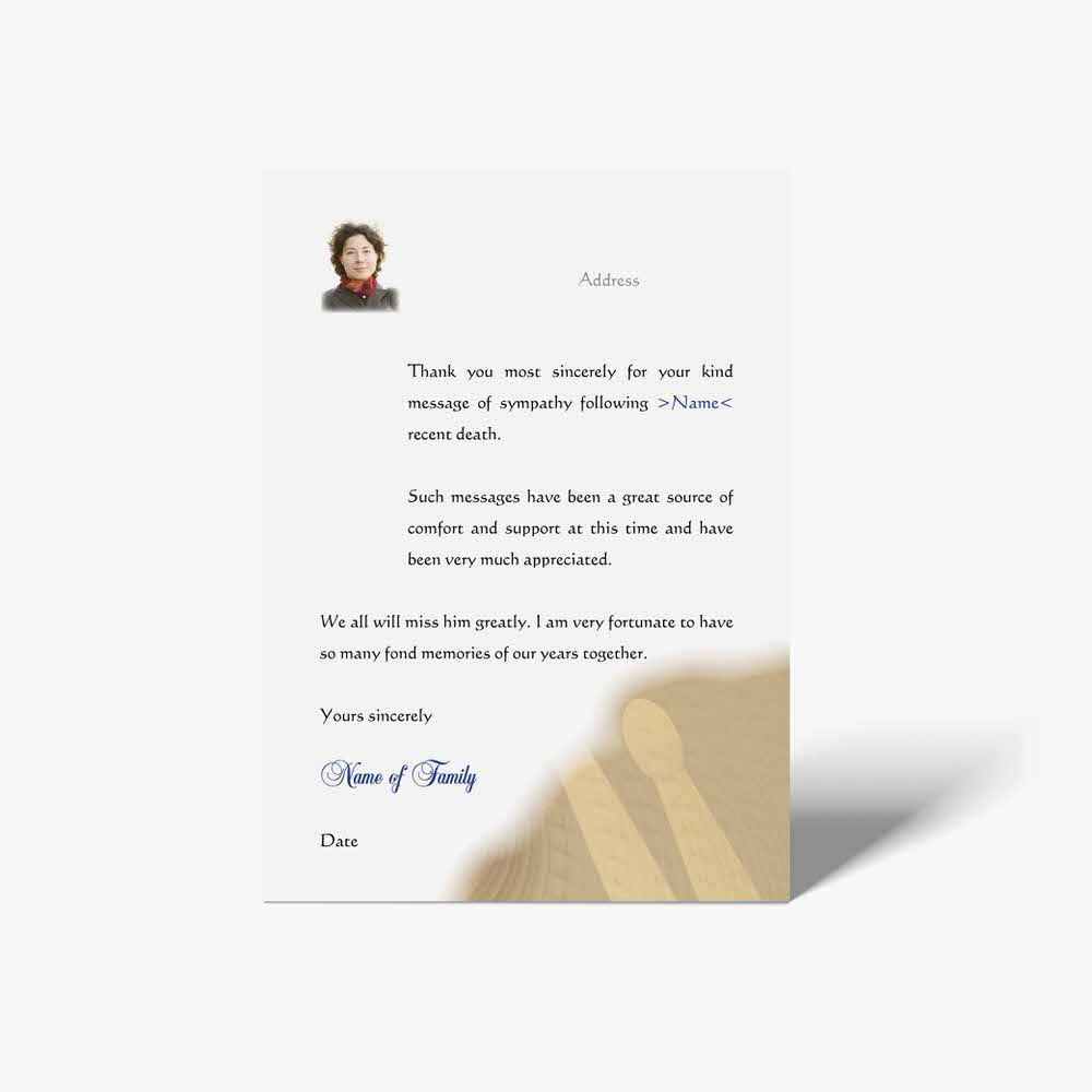 thank you letter template
