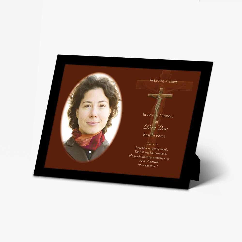 a personalised memorial photo frame