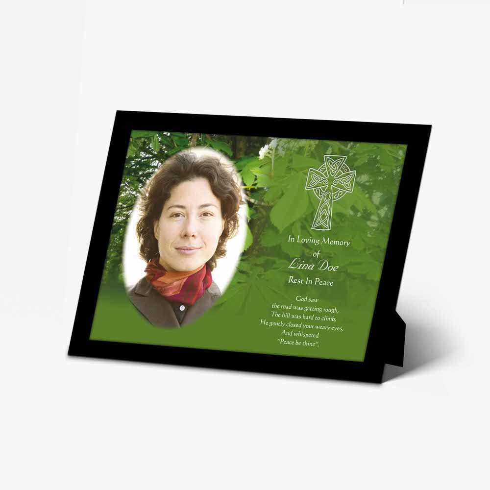 a personalised memorial plaque