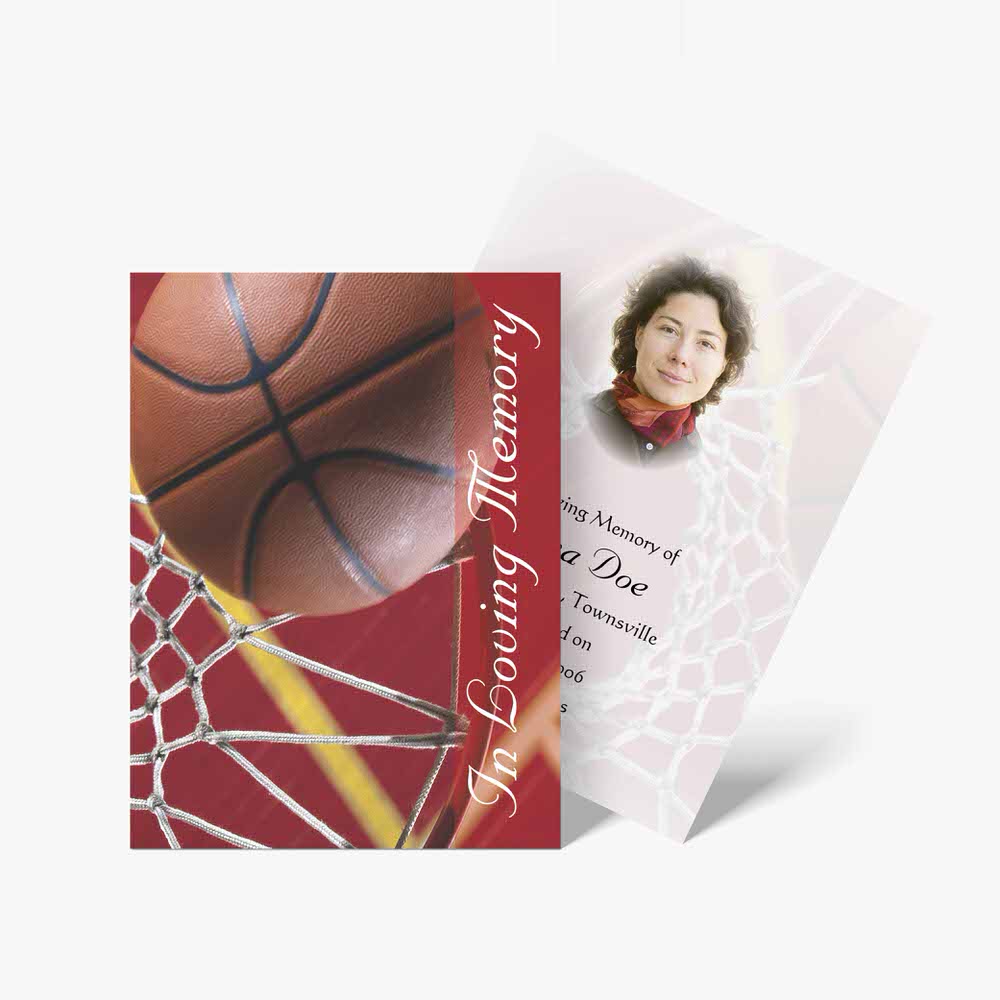 basketball memorial cards