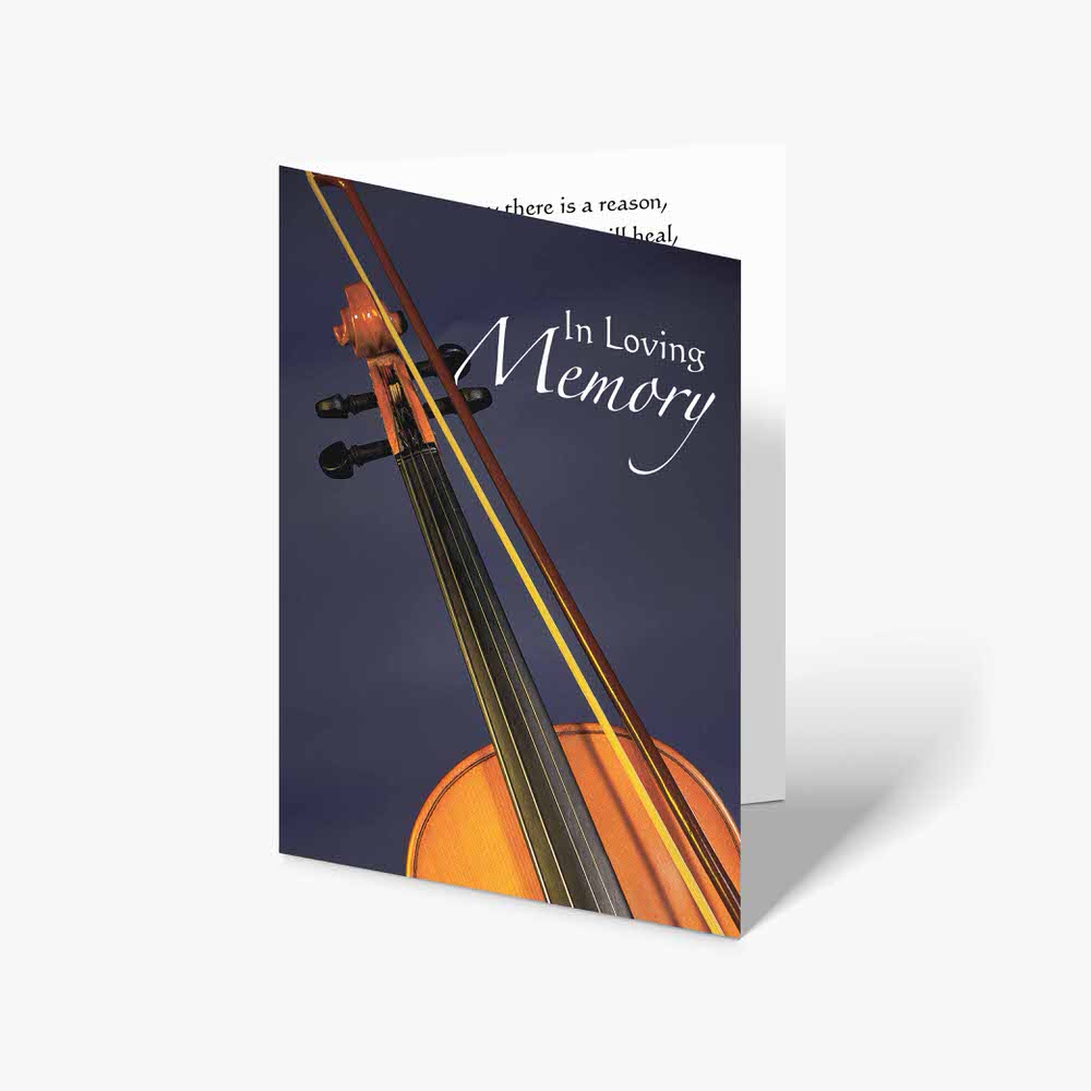 a violin for mommy card