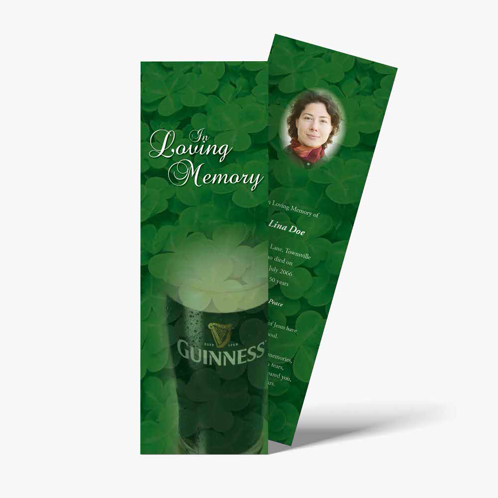 st patrick's day bookmark template